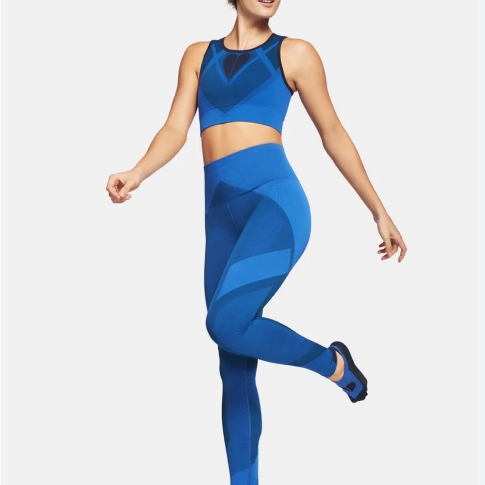LNDR Matching Workout Set in Blue Petrol SZ XS/S EUC